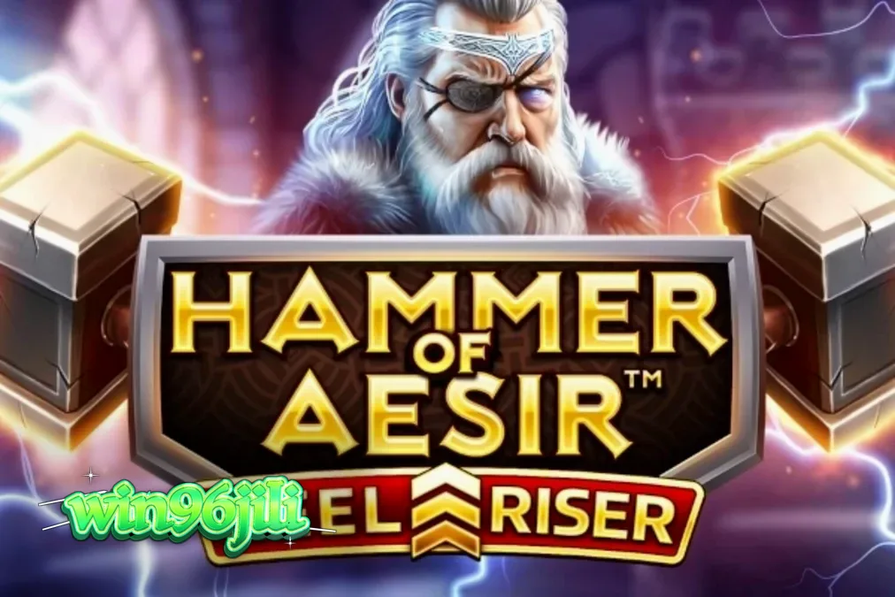 Isang visual na representasyon ng Hammer of Aesir slot na may temang Norse mythology.